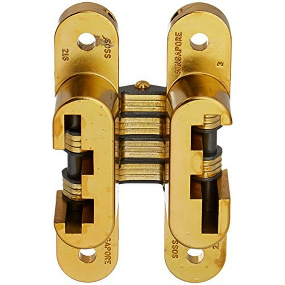 Soss #216 Invisible Hinge Satin Brass 216US4