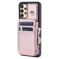 thumbnail image 5 of Compatible with Samsung Galaxy A52 4G/5G PU Leather Clasp Flip Zipper Purse Case, with Shoulder Strap Lanyard for Women Credit Card Holder Cell Accessories Phone Cover for Samsung Galaxy A52, Rosegold, 5 of 9