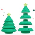 thumbnail image 4 of HILABEE Montessori Silicone Stack Blocks Early Educational Learning Toy Shape Cognition Green, 4 of 4