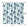 thumbnail image 5 of Starfish Seashell Shower Curtain - Nautical Beach Themed Quick-Dry Machine Washable Bathroom Drape with 12 Hooks 72x72 Inches, 5 of 5
