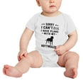 thumbnail image 2 of Sorry I Can't I Have Plans With My Rottweiler Love Pet Dog Cute Baby Bodysuit (White, 12-18 Months), 2 of 5