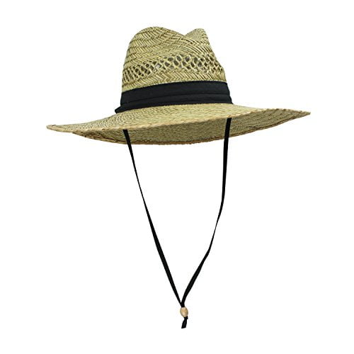 California Hat Company Men's Straw Outback Lifeguard Sun Hat with