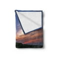 thumbnail image 2 of Beach Pathway Soft Flannel Fleece Blanket, Wooden Bridge on Sea at Sunset in Laem Phak Bia Ban Laem Phetchaburi Thailand, Cozy Plush for Indoor and Outdoor Use, 70" x 90", Multicolor, by Ambesonne, 2 of 5
