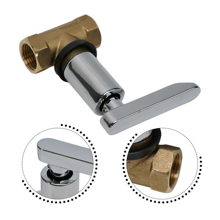Brass Dark Valve DN15 Concealed Switch Bathhouse Shower