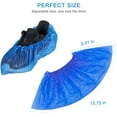 thumbnail image 2 of Disposable Hygienic Boot & Shoe Covers |Waterproof Slip Resistant Non-Slip, Durable for Construction, Workplace, Indoor Carpet Floor Protection,One Size Fits Most Blue, 2 of 8