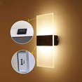thumbnail image 5 of Lámpara de pared magnética moderna con control táctil LED de 2,5 W con luces de camino recargables por USB, luz nocturna de brillo ajustable, blanco cálido de 3000 K para dormitorio, sala, 5 of 5