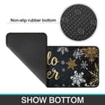 thumbnail image 4 of Kitchen Rug Set of 2 Non Slip Christmas Kitchen Mats for Floor,Merry Christmas Hello Winter Snowflake Rugs for Kitchen Floor for Bathroom,Room Cooking (47x17+30x17 Inches), 4 of 6