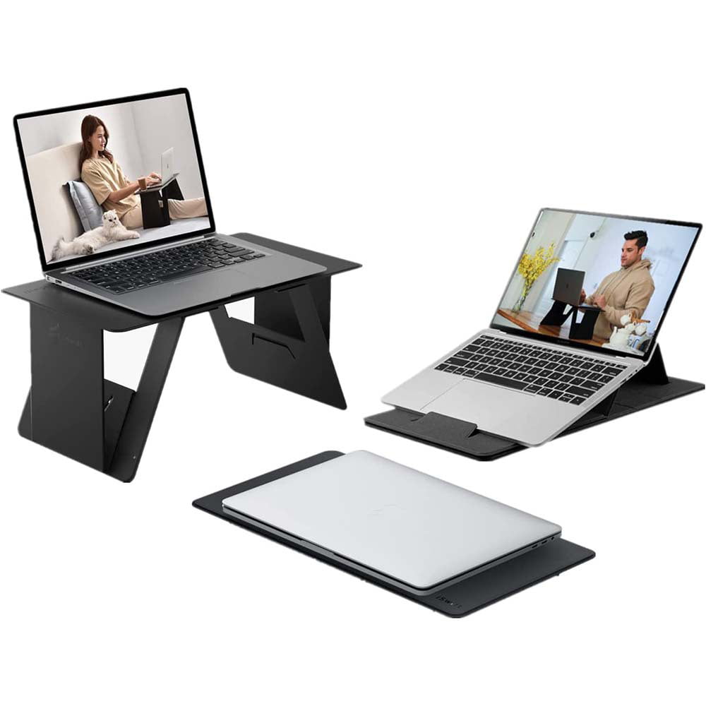 Paper-Thin Durable Laptop Desk for Bed Office Portable Notebook PC Holder Foldable  Laptop Stand Mini Desk for Tablet PC Black - AliExpress