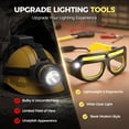 thumbnail image 4 of Rechargeable LED Headlight Glasses with Motion Sensor,LED Glasses Rechargeable Headlight Glasse with Motion Sensor & Touch Control, 4 of 7
