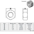 thumbnail image 2 of WZYTEU 400 piezas Tuercas hexagonales, M2 M2.5 M3 M4 M5 M6 M8 Kit surtido de tuercas de acero inoxidable para sujetadores industriales y de construcción para el hogar, 2 of 7