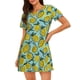 thumbnail image 1 of Disketp Lemon para Camisón Corto de Manga Corta para Mujeres, Camisón Cómodo con Escote Redondo, Bonito y Confortable, 1 of 6