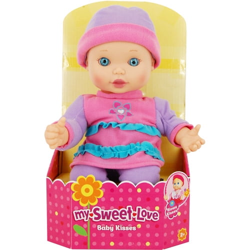 my sweet baby kissing baby