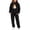 X162 Black, variant on Glisme Girls Outfit Set Graphic Print Long Sleeve Hooded Tops With Pants Outfit Halloween Casual Girls Set Size 2-3 Years Black