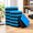Blue+Black-2'' THICK, variant on 24P Black 2'' Thick Acoustic Panels 12" x 12" Sound Dampening Foam