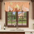 thumbnail image 6 of Mountain Line Curtain Valances for Windows, Kitchen Valance Window Treatments Panel 2 Pack, Boho Minimalist Landscape Art Sun Orange Rod Pocket Short Curtains for Bathroom Bedroom 42 x 12 Inch, 6 of 8