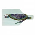thumbnail image 1 of Psychedelic Cutting Board, Sea Turtle Colorful Ornamental Style Tattoos on Animal Art Work, Decorative Tempered Glass Cutting and Serving Board, Wine Bottle Shape, Purple Orange Pink, by Ambesonne, 1 of 1