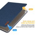 thumbnail image 3 of Dteck Slim Flip Case For iPad Air 3rd Generation & iPad Pro 10.5 inch, Magnetic Closure Leather Folio Stand Case Cover Auto Wake Sleep, Blue, 3 of 8