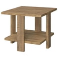 thumbnail image 4 of Dew 24 Inch Side End Table with Lower Shelf, Engineered Wood, Mango Brown, 4 of 9