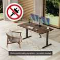 thumbnail image 3 of Mount-It! Hand Crank Sit-Stand Desk with Tabletop, Oak, Ergonomic, 3 of 9