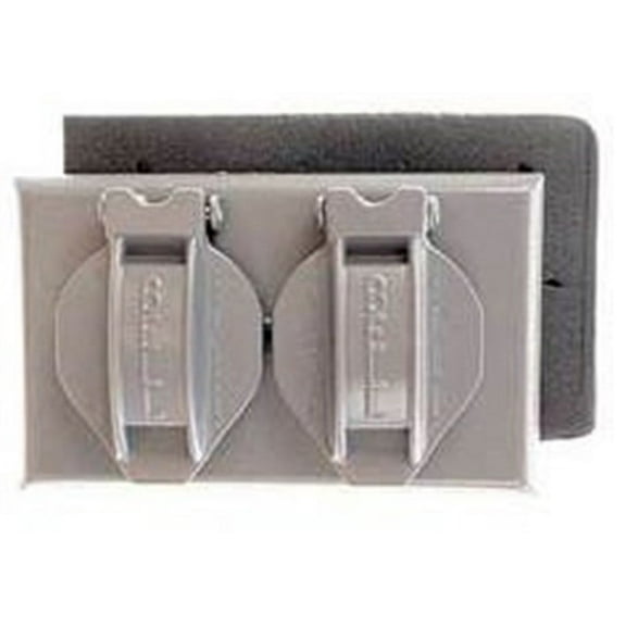 Hubbell Electrical Products Flip Cover - 1-Gang Metal Bronze - Powder-Coated