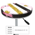 thumbnail image 4 of Disketp Gold Glittering Hearts And Flamingos Stool Covers Round, Super Soft Round Bar Stool Cushion Covers Seat Cushion - 13 Inch, 4 of 7
