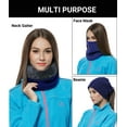 thumbnail image 6 of Winter Double Layer Fleece Neck Gaiter Neck Warmer Scarf Face Mask Beanie Hat, 6 of 6