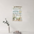 thumbnail image 3 of HFDF Rustic Bathroom Rules Canvas Prints Farmhouse Wall Art, Bathroom Pictures, Laundry Room Decor 12x18inch Framed, 3 of 7