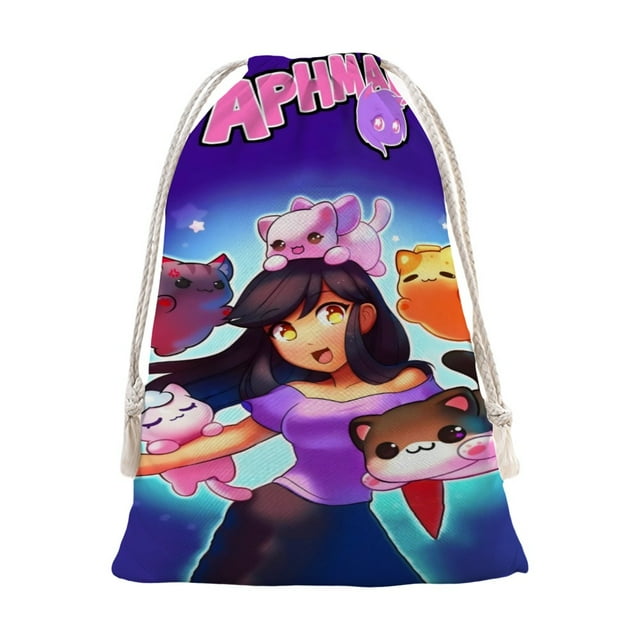aphmu cat-1 Bolsa de regalo con cierre de cinta navideño para decoración de Navidad,40cm×52 cm.
