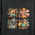 thumbnail image 3 of SpongeBob SquarePants - Tiki Squares - Women's Lightweight French Terry Long Sleeve Shirt, 3 of 6