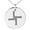 Silver, variant on Stainless Steel Celtic Saint Brigid Cross Engraved Small Medallion Circle Charm Pendant Necklace