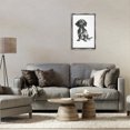 thumbnail image 3 of Stupell Industries Transitional Dachshund Sitting Drawing Gray Floating Frame Canvas Art, 17 x 25, by cartissi, 3 of 7