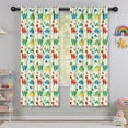 thumbnail image 5 of Blackout Kids Curtains,LightGreen Cartoon Dinosaurs Colorful Elements Pattern Childrens Insulated Curtains Set Of 2,Bedroom Essentials,Toddler Room Decor 42"x63", 5 of 5