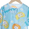 thumbnail image 3 of Xudanell Girls Pajamas Summer Short Sets Mermaid Sleepwear Cotton Toddler Pjs Clothes (4-5 Years,Sky Blue), 3 of 4