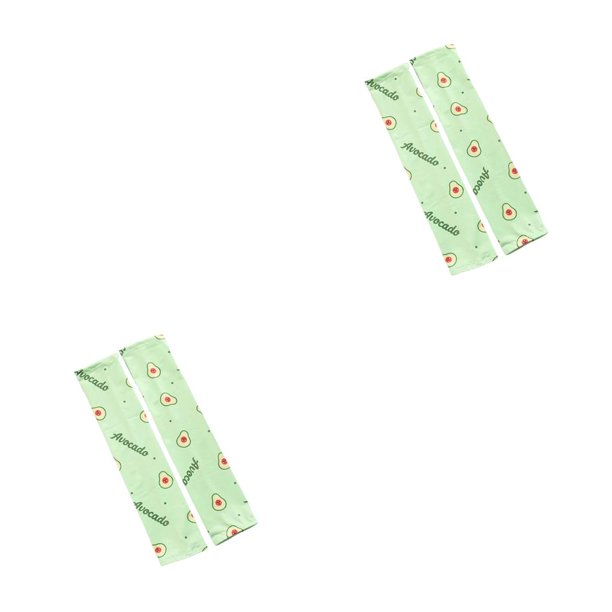 Minnieouse Mangas de brazo para niños Manga de seda de hielo Cubierta de protección solar elástica Guantes de brazos transpirables para Tipo 2 2piezas