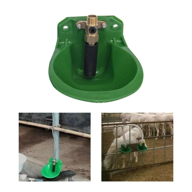 Tazón automático de agua para ovejas, tazón de agua potable para ganado, comedero de agua, taza de agua con para suministros para perros de Bebedor de cobre Fernando Cuenco automático para ovejas