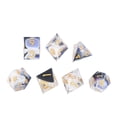 thumbnail image 3 of Juego De Dados Poliédricos, Números Transparentes De Resina, Dados De Juego De Mesa De Doble Color 7 Uds Para Juegos De Mesa Mgaxyff Blanco y azul, 3 of 8