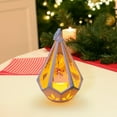 thumbnail image 4 of Danhjin Battery Operated Flameless Lantern, Luminous Portable Night Lanterns for Christmas Home Indoor Outdoor Window Festival Party Wedding Decoration, 3.78*3.78*6.3in, 4 of 6