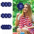 thumbnail image 6 of XMMSWDLA 8 Pcs 4th of July Patriotic Decorations, Labor Day Memorial Day Pinwheels Small Fourth of July Red White and Blue Kids Windmills Independence Day Parade Outdoor Yard Garden Party Decor, 6 of 6