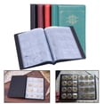 thumbnail image 1 of Fiudx Álbum de Colección de Monedas, 120 Compartimentos, Pvc, Diseño Duradero y Flexible, Fácil de Transportar, Rojo, Verde, Azul, Negro y Vino Tinto, Ideal para Medallones, Tamaño 15,5 X 11,2 Cm., 1 of 2