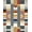 Beige, Pattern 1, variant on ODIKA 4'x6' Machine Washable Non-Slip Area Rug, Large Overlapping Circles Modern Abstract Artistry High Traffic Rug, Gray, 170251
