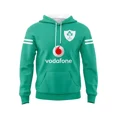 thumbnail image 3 of Camisetas de entrenamiento de rugby local y visitante de Irlanda, sudaderas con capucha 2024 2025, sudaderas deportivas informales cómodas con estampado 3D, para compras y viajes, 3 of 5