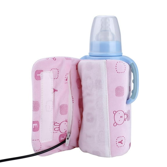 WALFRONT USB Portable Travel Mug Milk Warmer Heater Bottle Heater Feeding Bottle Infant Storage Bag , Milk Warmer, Milk Heater