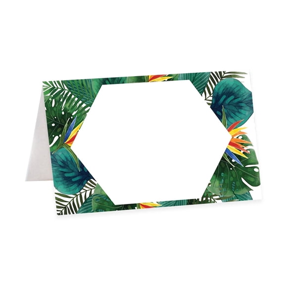 Koyal Wholesale Table Place Cards Tropical Palm Leaves Wedding 56 Pack