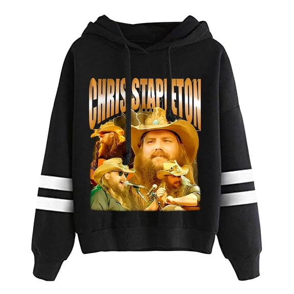Chris Stapleton Pocket free unisex retro casual long sleeved hooded sweatshirt