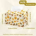 thumbnail image 7 of Bulopur Fall Bee Bow Tissue Box Cover PU Leather Aesthetic Tissue Holder for Bedroom Vanity Desk Soft Autumn Accent Decor, 7 of 7