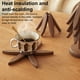 thumbnail image 2 of Posavasos genéricos de madera de nogal, decoración de mesa, regalo, 1 unidad, 2 of 9