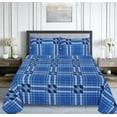 thumbnail image 2 of RUVANTI Flannel Sheets Queen Size - 100% Cotton Brushed Flannel Bed Sheet Sets - Deep Pockets 16 Inches (fits up to 18") - All Seasons Breathable & Super Soft - Warm & Cozy - 4 Pcs - Light Blue Plaid, 2 of 7
