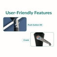 thumbnail image 4 of Sunnydaze 3-Tier 10' Navy Octagon Market Umbrella with Push-Button Tilt and Crank, 4 of 16