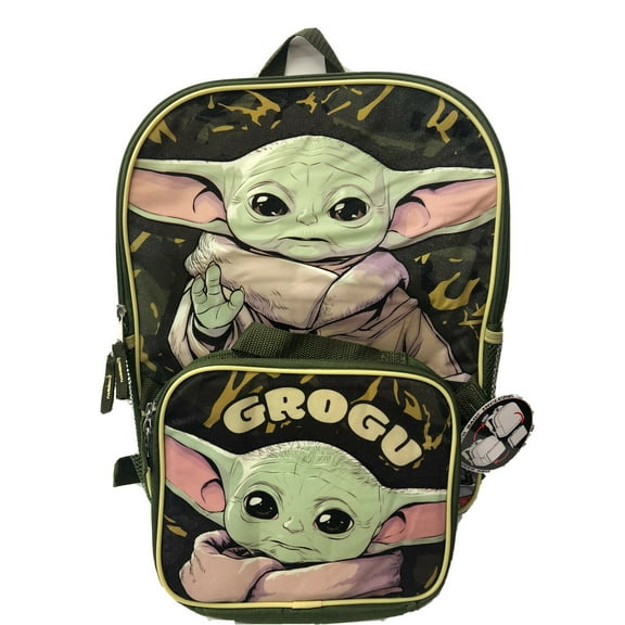 Star Wars Baby Yoda 16" Backpack With Lunch Box