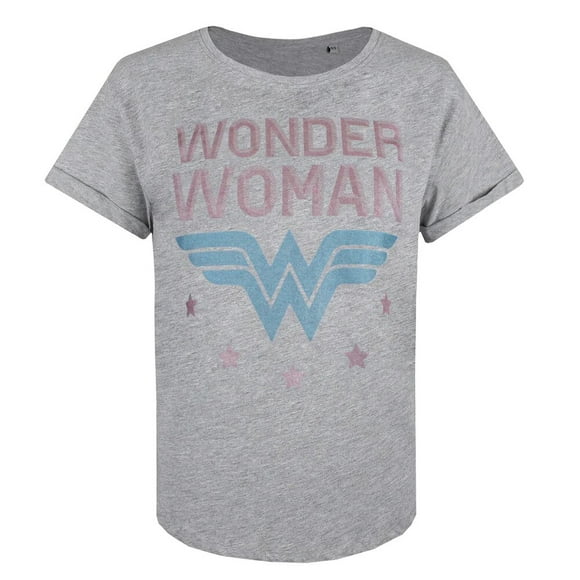 Wonder Woman Womens Stars Cotton T-Shirt